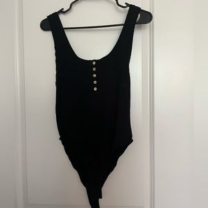 Buttoned Free People bodysuit